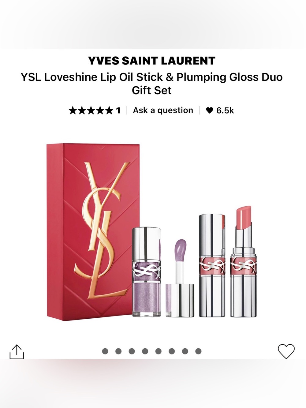 Yves Saint Laurent Lip Oil Stick & Gloss Duo in Pink and Lilac
